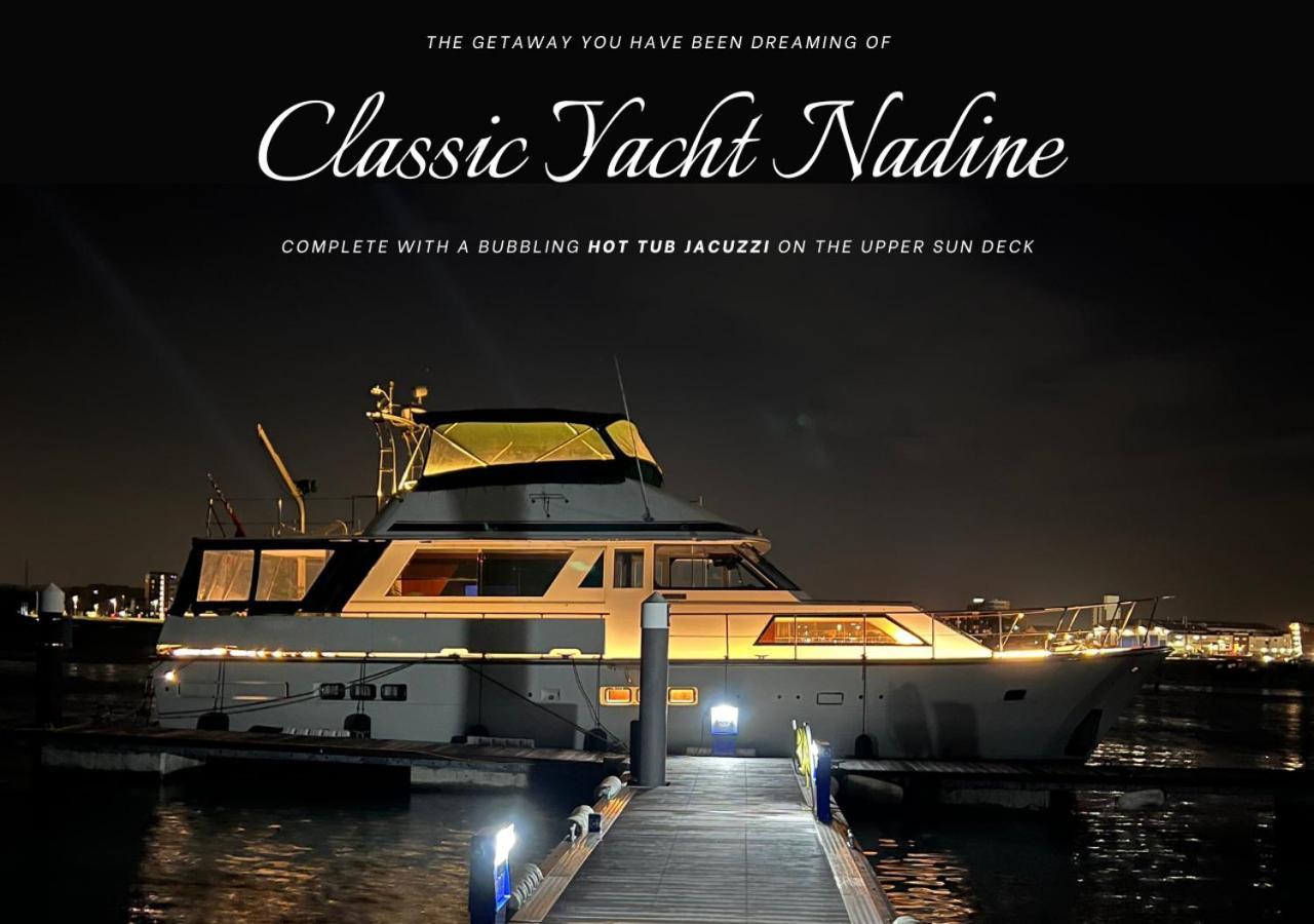 Classic Yacht Nadine In Poole Harbour, Dorset, With A Hot Tub Jacuzzi Eksteriør billede